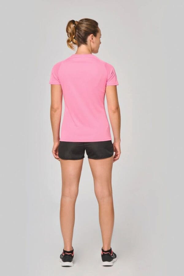 Damen-Sportshirt aus Recyclingmaterial mit Rundhalsausschnitt PA4013