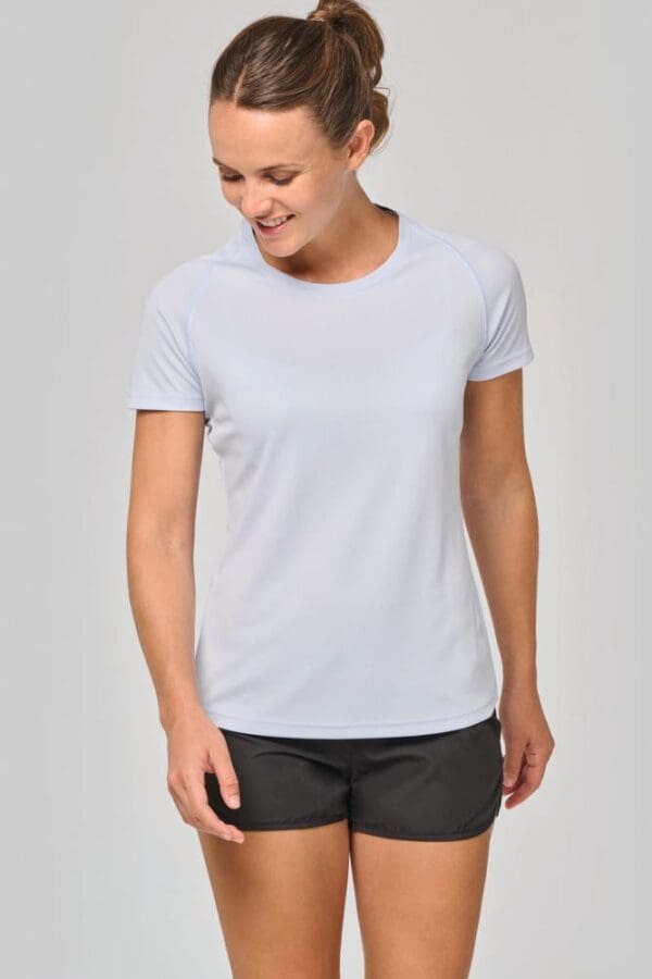 Damen-Sportshirt aus Recyclingmaterial mit Rundhalsausschnitt PA4013