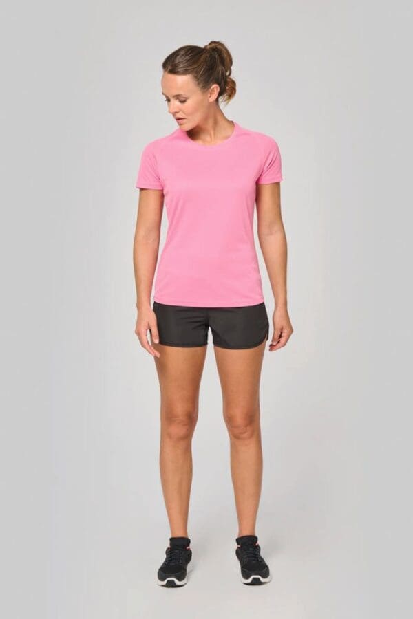 Damen-Sportshirt aus Recyclingmaterial mit Rundhalsausschnitt PA4013