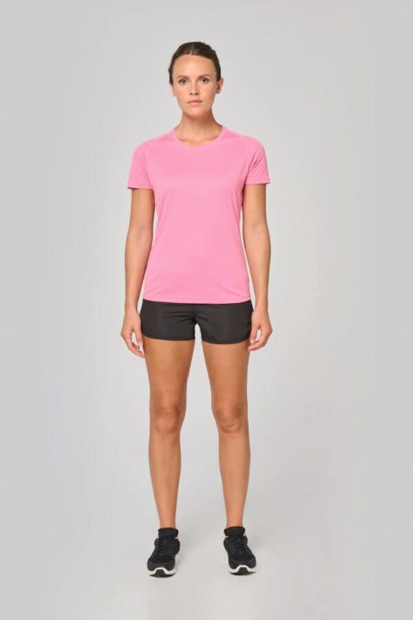 Damen-Sportshirt aus Recyclingmaterial mit Rundhalsausschnitt PA4013