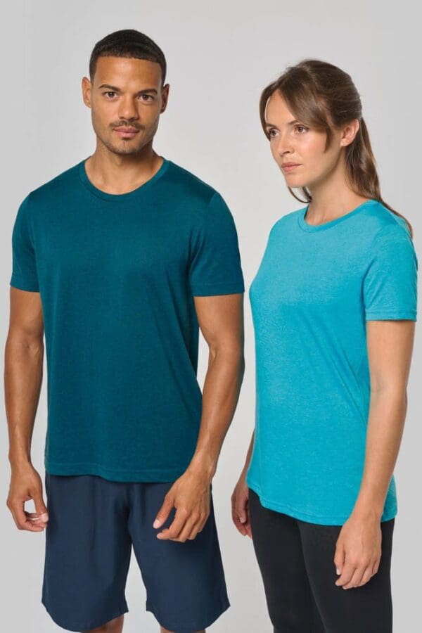 Damen-Triblend-Sportshirt mit Rundhalsausschnitt PA4021