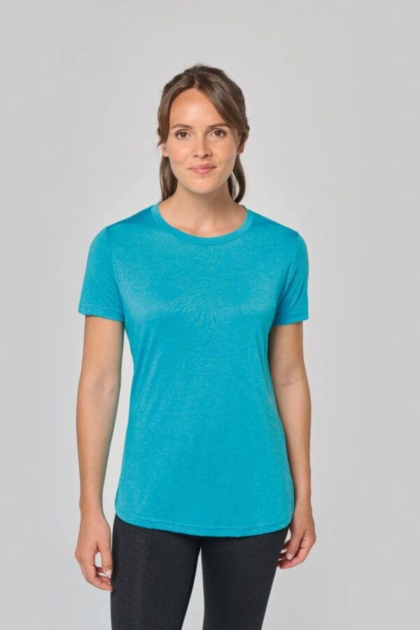 Damen-Triblend-Sportshirt mit Rundhalsausschnitt PA4021