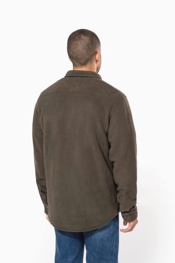 Fleece-Hemdjacke mit Sherpa-Futter K582