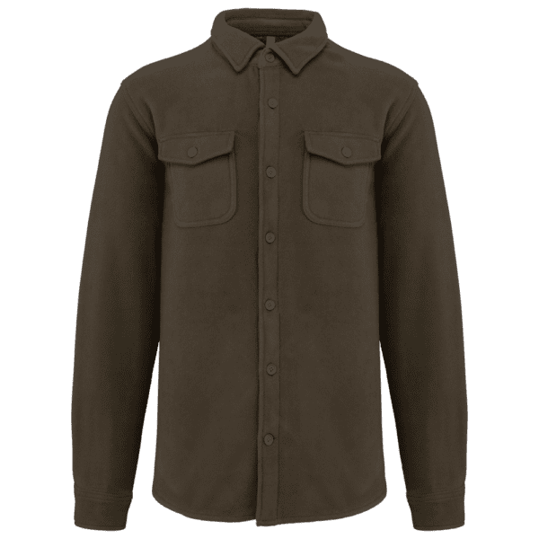 Fleece-Hemdjacke mit Sherpa-Futter K582