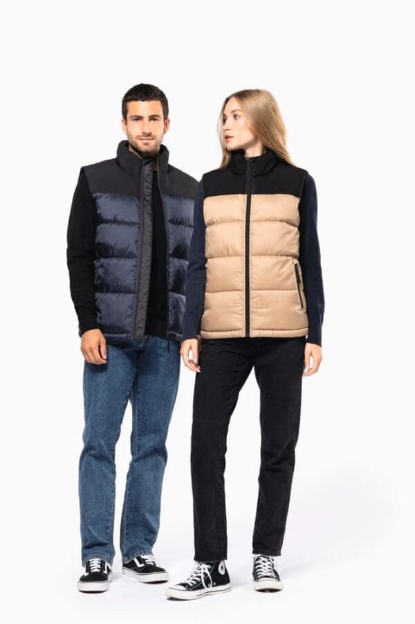 Gesteppter Unisex-Bodywarmer in zwei Farbtönen K6162