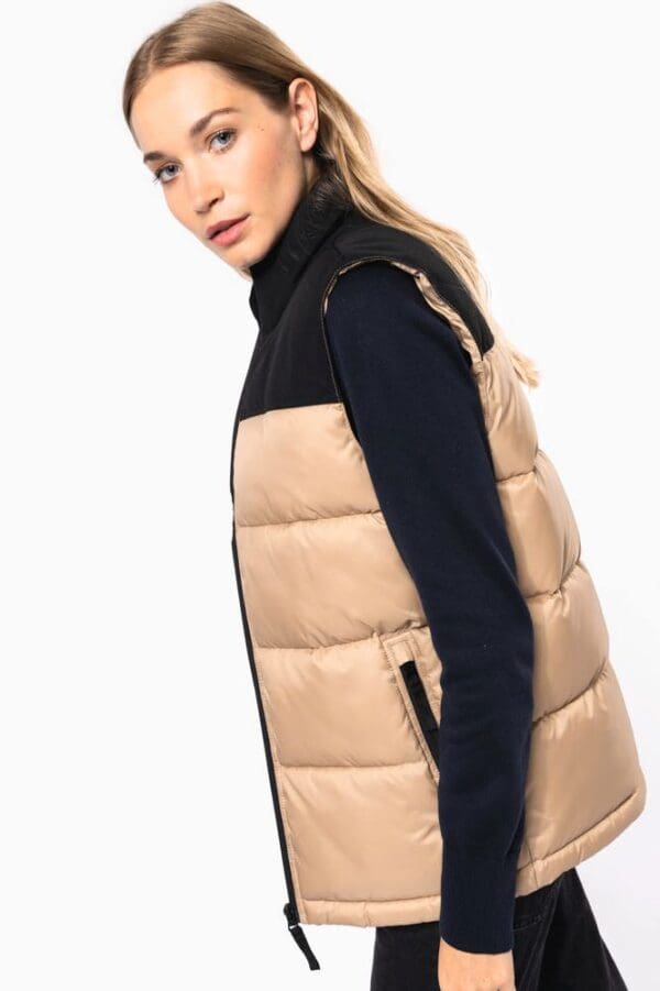 Gesteppter Unisex-Bodywarmer in zwei Farbtönen K6162