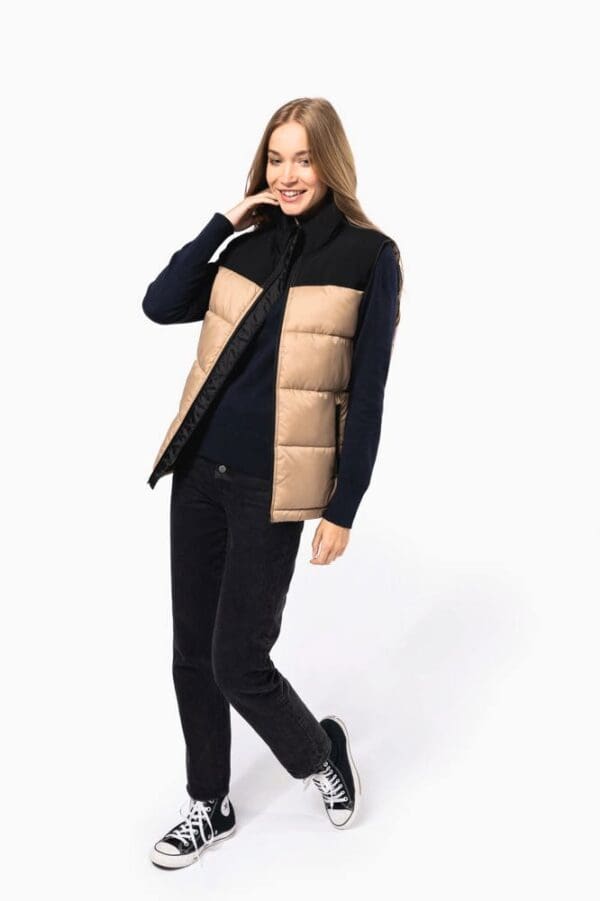 Gesteppter Unisex-Bodywarmer in zwei Farbtönen K6162