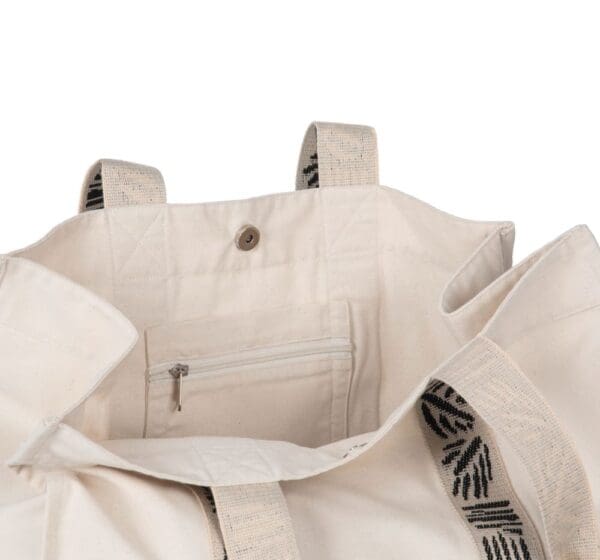 Große recycelte Shoppingtasche mit Falte KINS114