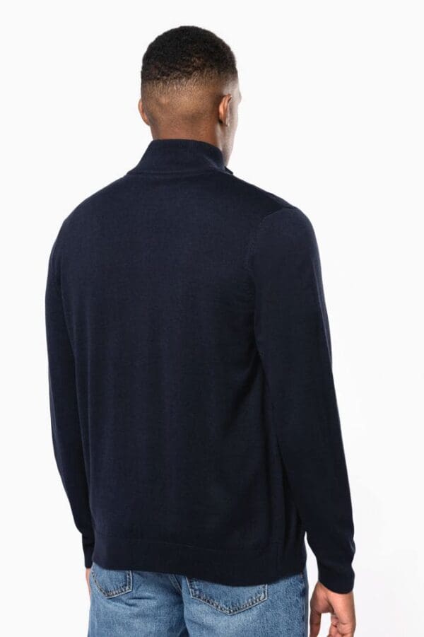 Herren Cardigan mit Reißverschluss K961