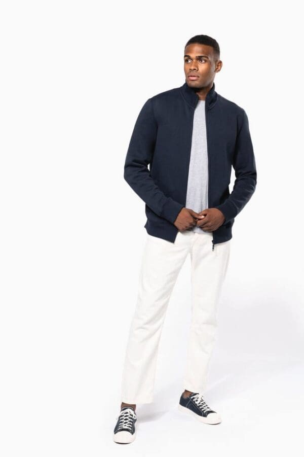 Herren Fleece-Sweater mit Reißverschluss K456