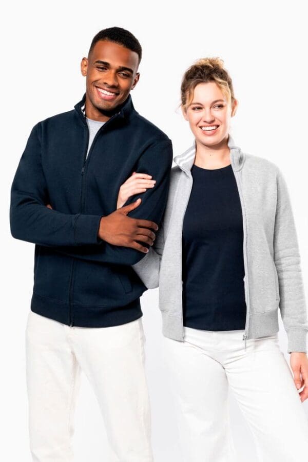 Herren Fleece-Sweater mit Reißverschluss K456