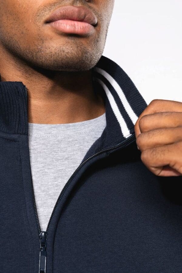 Herren Fleece-Sweater mit Reißverschluss K456