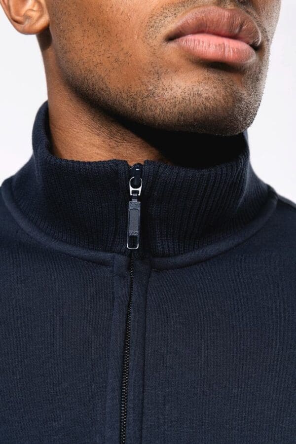 Herren Fleece-Sweater mit Reißverschluss K456