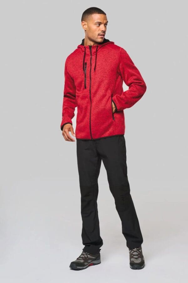 Herren-Hoodie aus Chiné PA365