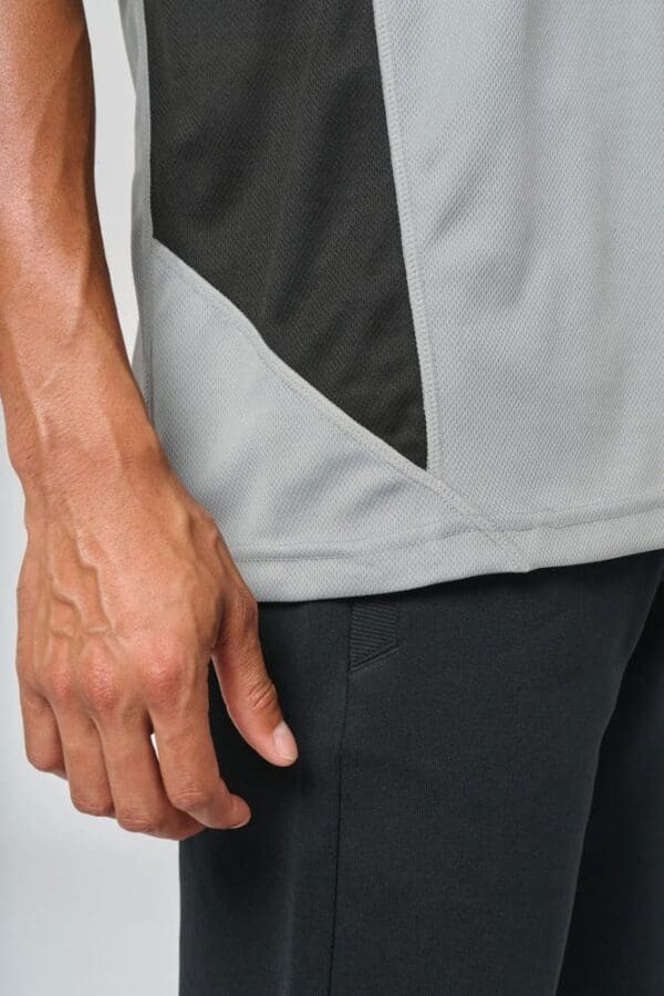 Herren Kurzarm Rundhals Bicolor T-Shirt PA467