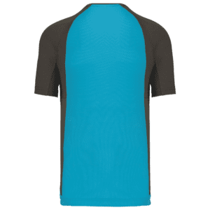 Herren Kurzarm Rundhals Bicolor T-Shirt PA467