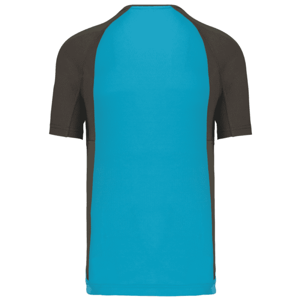 Herren Kurzarm Rundhals Bicolor T-Shirt PA467