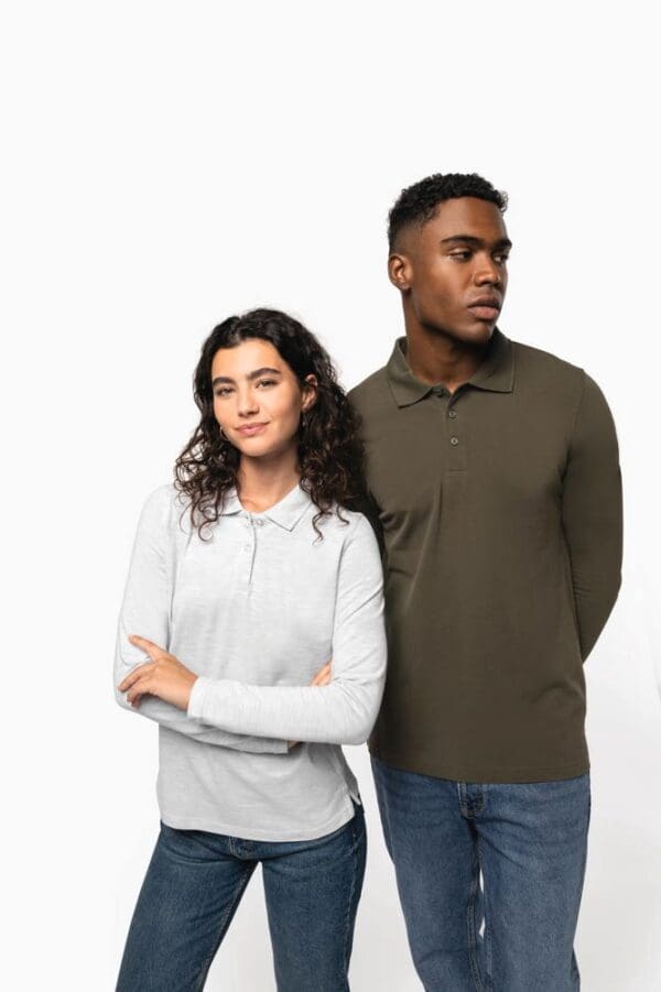 Herren Langarm Poloshirt