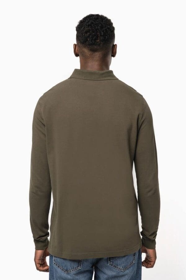 Herren Langarm Poloshirt