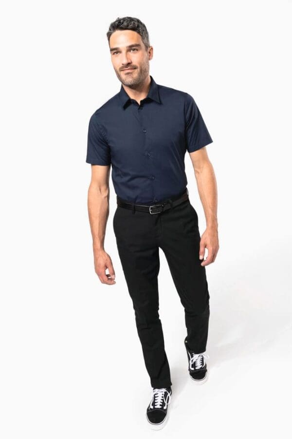 Herren Stretchhemd Kurzarm K531