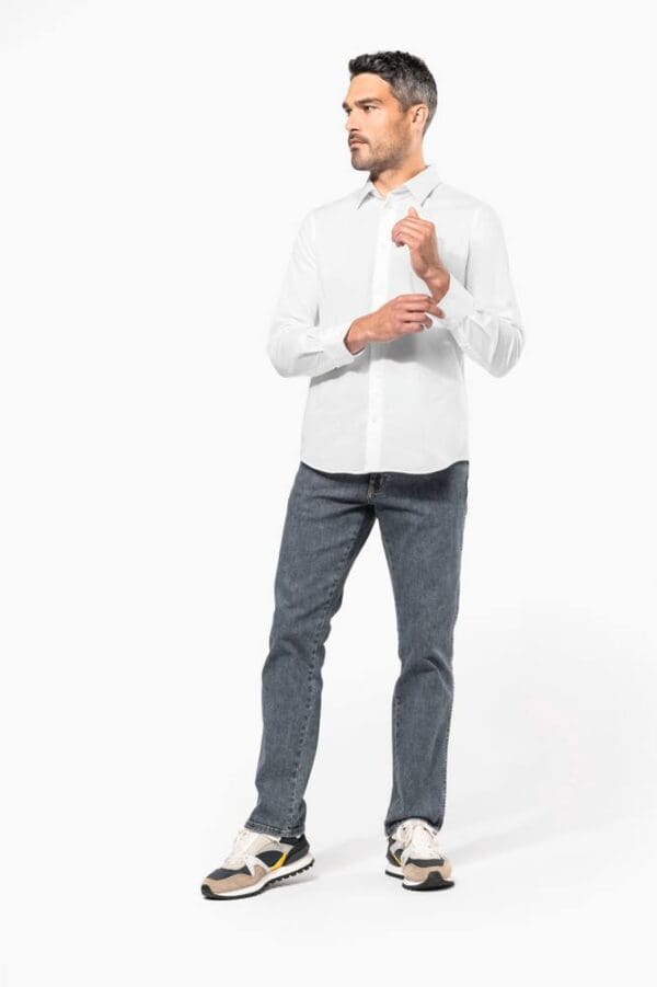 Herren Stretchhemd Langarm K529