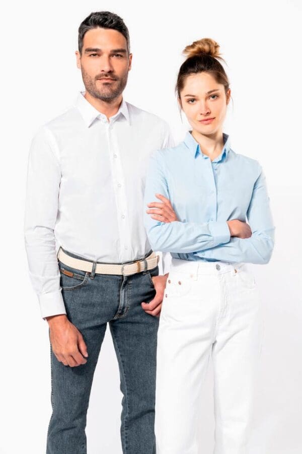 Herren Stretchhemd Langarm K529