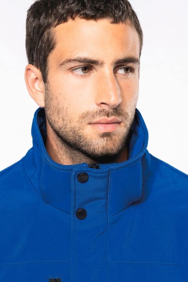 Herrenparka Softshell wattiert mit Kapuze K650