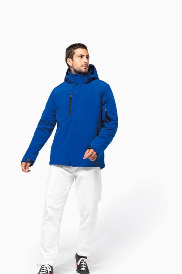 Herrenparka Softshell wattiert mit Kapuze K650