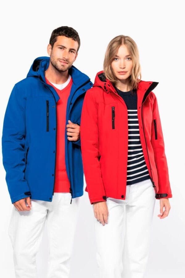 Herrenparka Softshell wattiert mit Kapuze K650