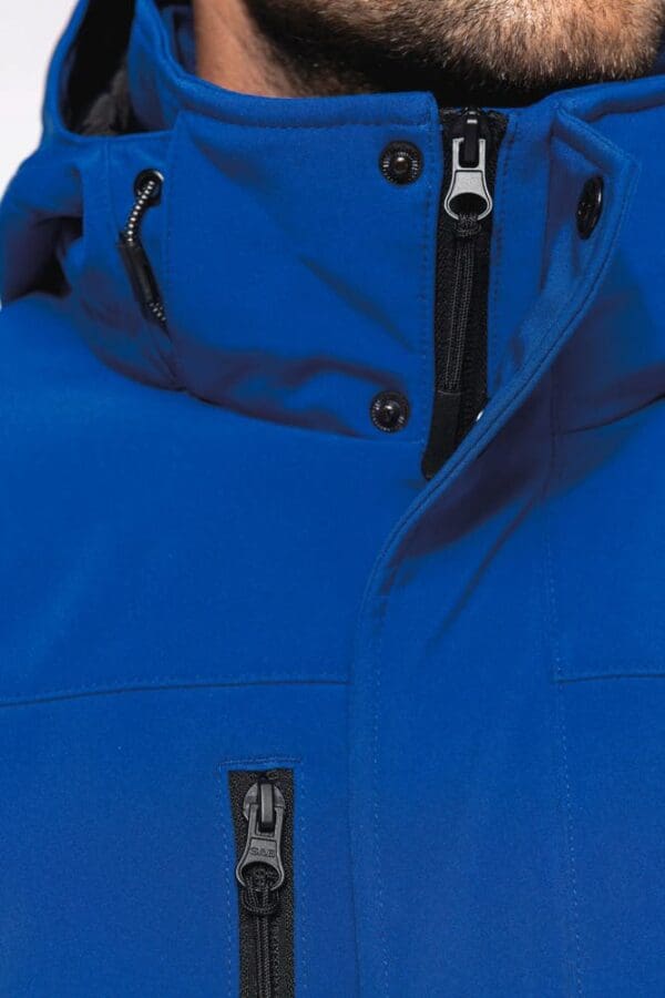 Herrenparka Softshell wattiert mit Kapuze K650