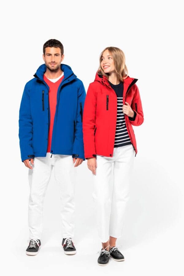 Herrenparka Softshell wattiert mit Kapuze K650