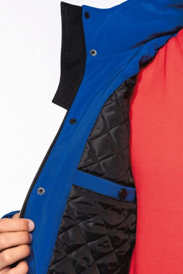 Herrenparka Softshell wattiert mit Kapuze K650