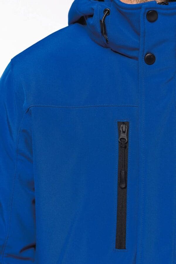 Herrenparka Softshell wattiert mit Kapuze K650