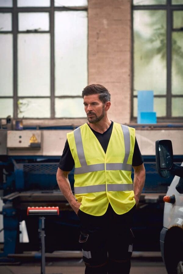High visibility, anti-static and flame retardant waiscoast YHVW100ASFR