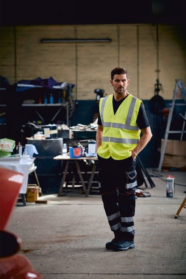High visibility, anti-static and flame retardant waiscoast YHVW100ASFR