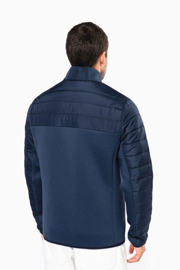 Jacke aus zwei Materialien für Herren K6171