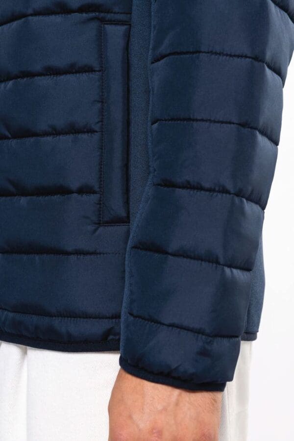 Jacke aus zwei Materialien für Herren K6171