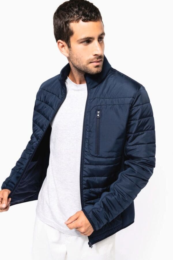 Jacke aus zwei Materialien für Herren K6171