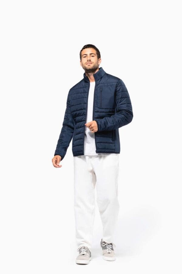 Jacke aus zwei Materialien für Herren K6171
