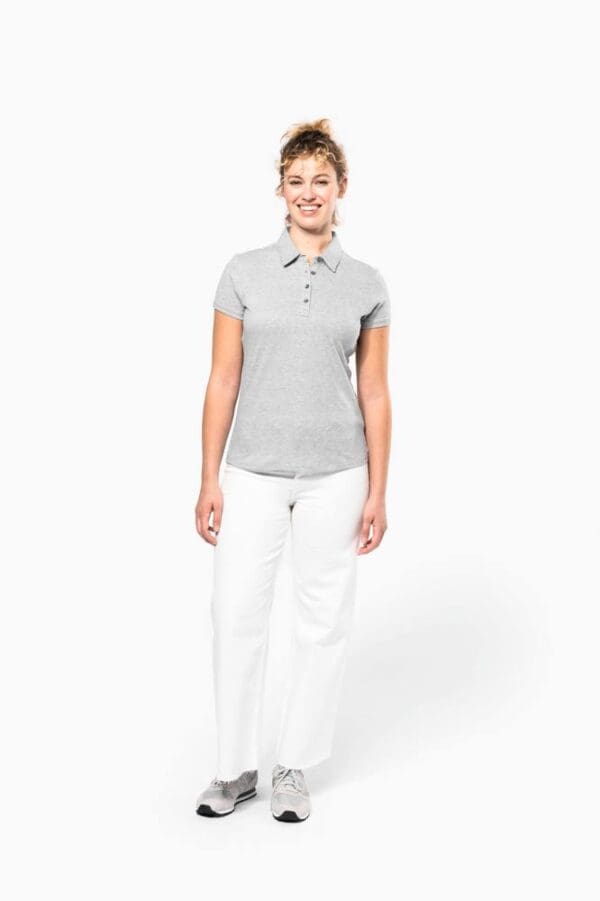 Jersey-Kurzarm-Polohemd für Damen K263