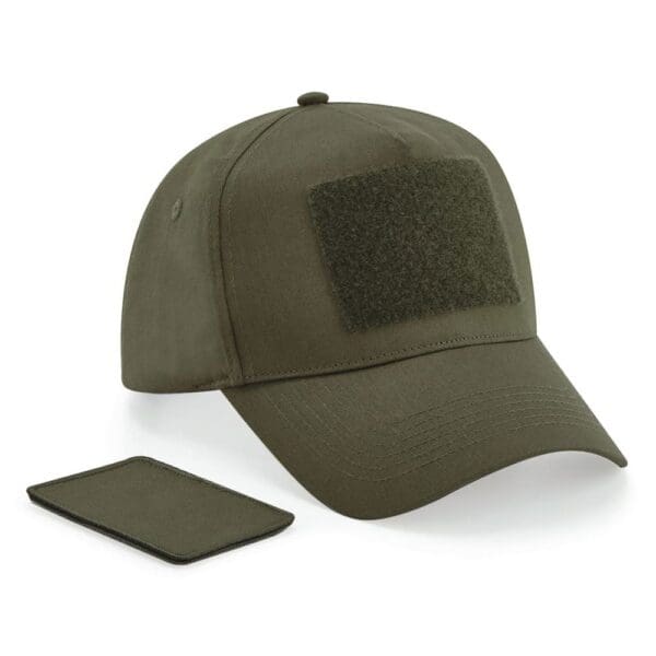Kappe mit 5 Panels und abnehmbarem Patch B638
