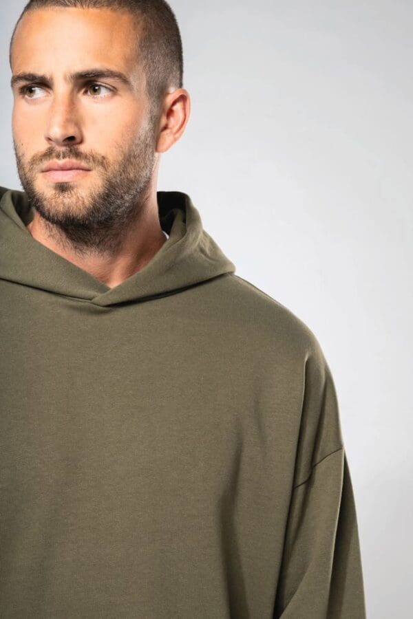 Kapuzensweatshirt aus Molton, Oversize, Unisex K4018