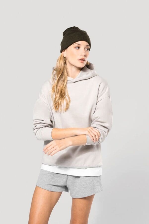 Kapuzensweatshirt aus Molton, Oversize, Unisex K4018