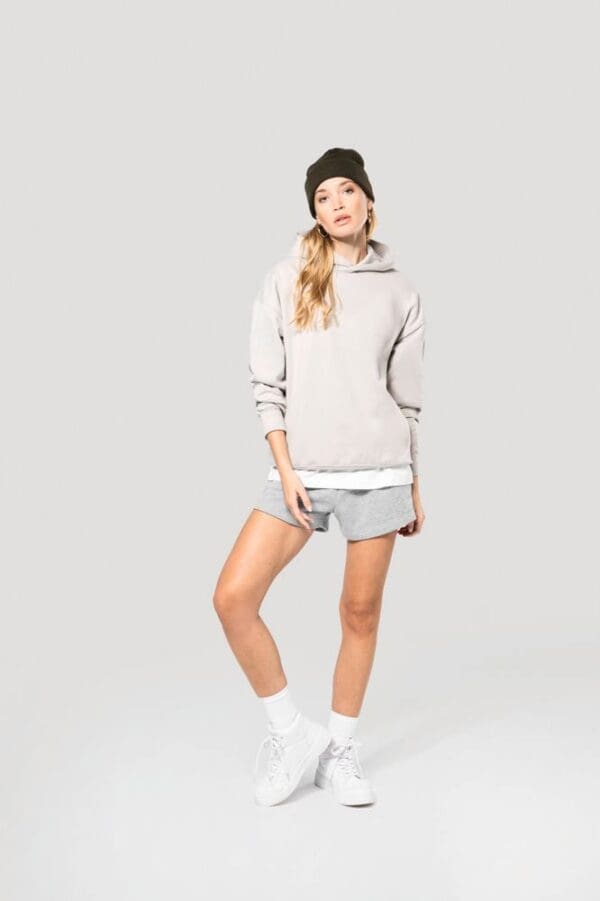 Kapuzensweatshirt aus Molton, Oversize, Unisex K4018