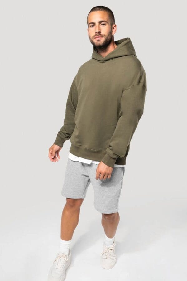 Kapuzensweatshirt aus Molton, Oversize, Unisex K4018