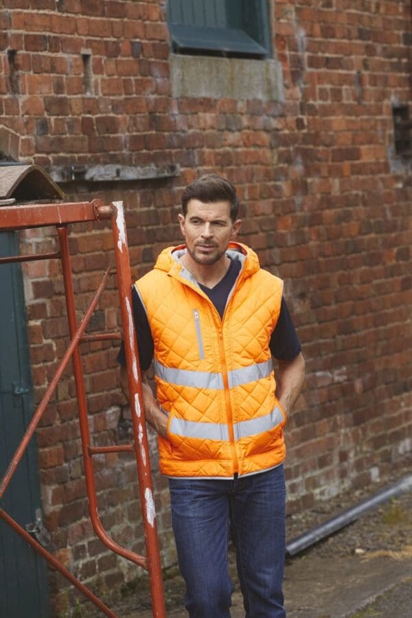 Kensington - Hi-Vis hoodied gilet YHV007