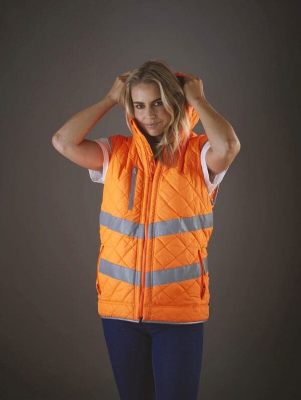 Kensington - Hi-Vis hoodied gilet YHV007