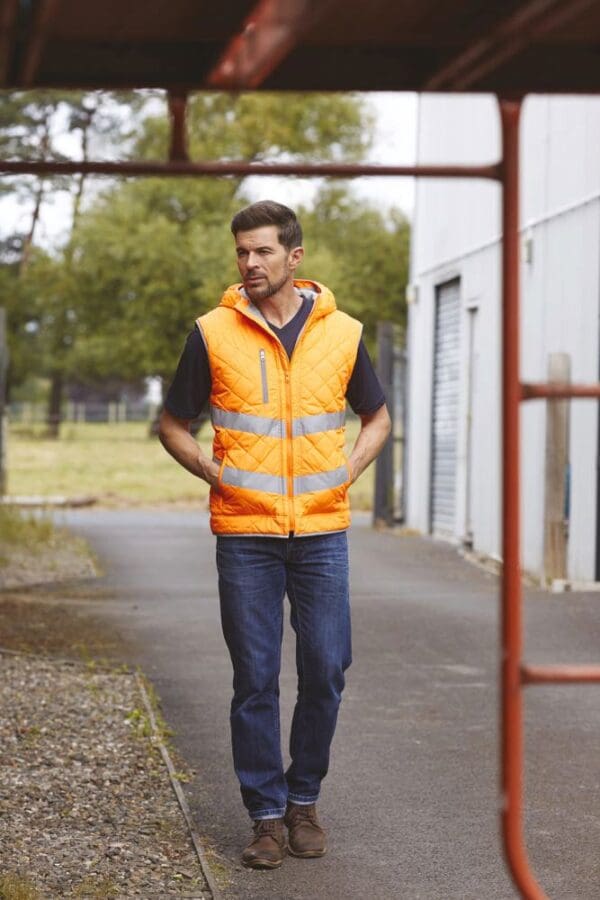 Kensington - Hi-Vis hoodied gilet YHV007