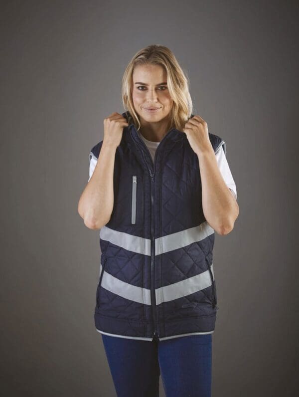 Kensington - Hi-Vis hoodied gilet YHV007