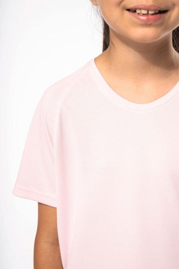 Kinder Basic Sport Funktionsshirt Kurzarm